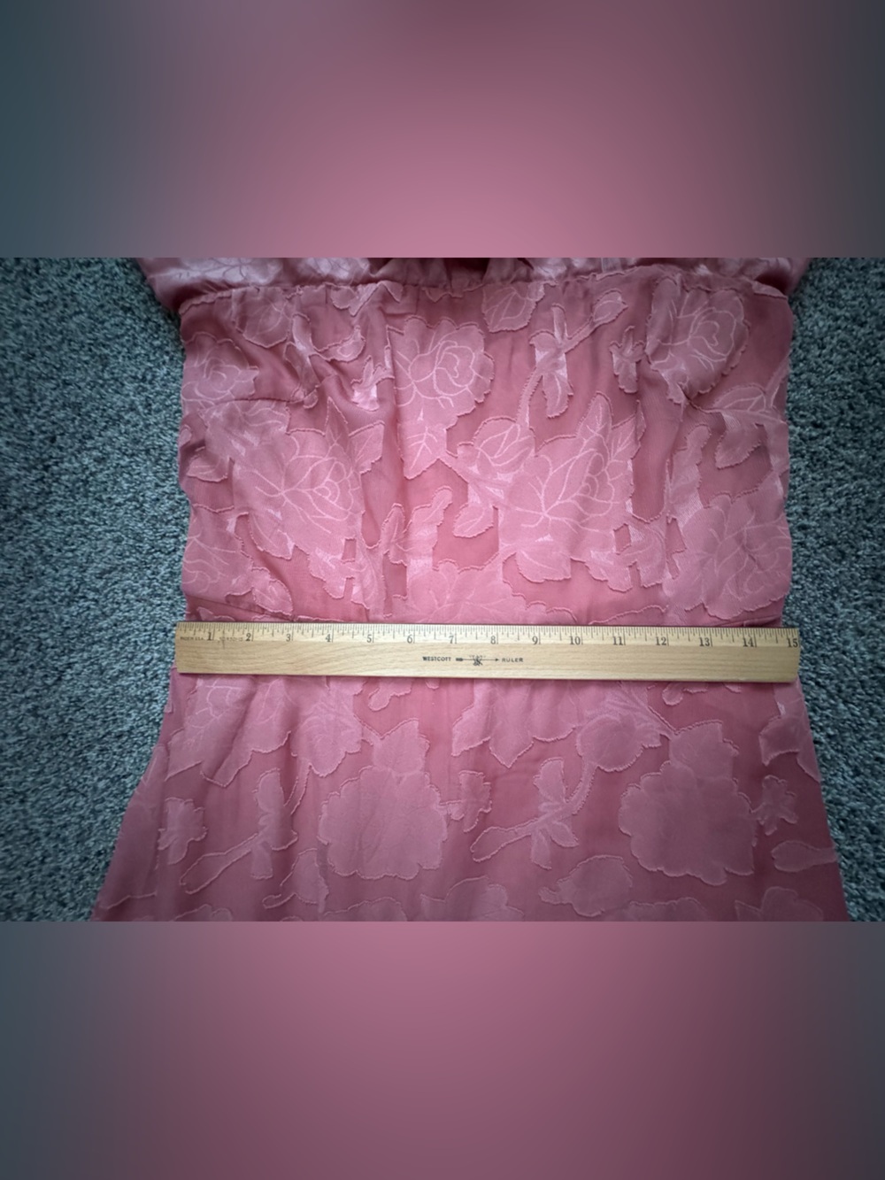 Lulu's Dusty Rose Ruffle Tiered Maxi Dress - Picture 7 of 12